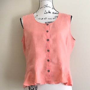J.Jill sleeveless summer shirt